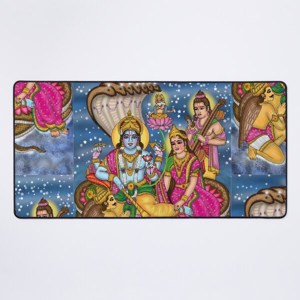 Item preview, Lakshmi Narayana Digital Drawing | Hindu Divine Couple Artwork designed and sold by Harshit_Digital_Arts.