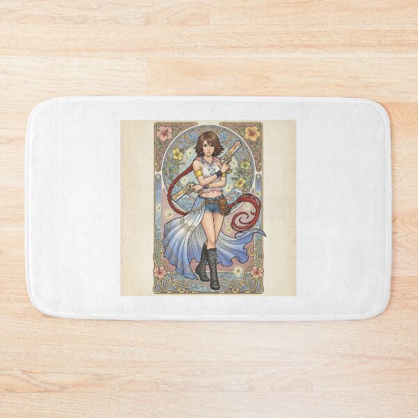 Item preview, Yuna in the style of Alphonse Mucha designed and sold by Solace Sparkles.