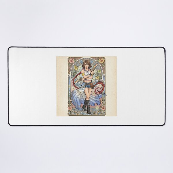 Item preview, Yuna in the style of Alphonse Mucha designed and sold by Solace Sparkles.