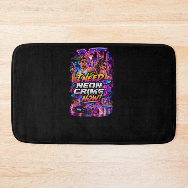 Item preview, Neon Crime Retro Gaming Poster - Synthwave Vice City Aesthetics Art Oversized designed and sold by platzmaurice.