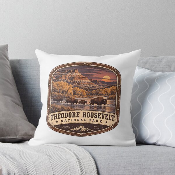Item preview, Theodore Roosevelt National Park Wild Lands Bigger Lives North Dakota Bison Wildlife National Park Traveler designed and sold by HumansStuck12.