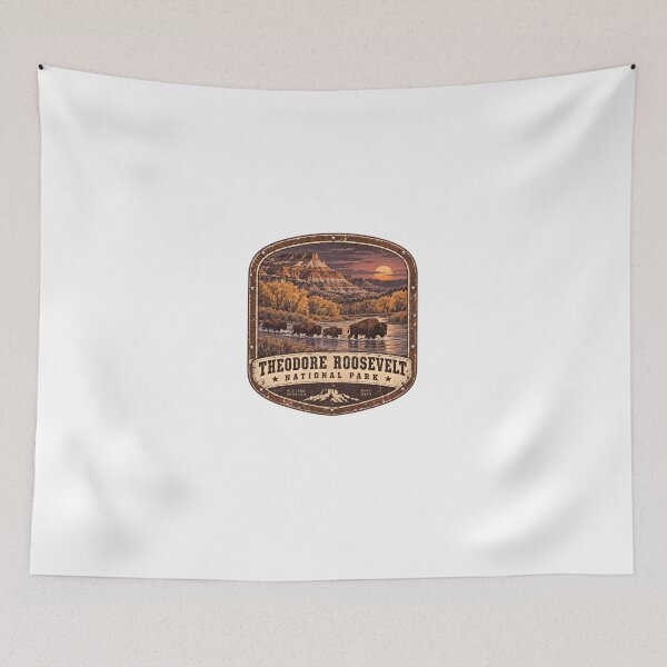 Item preview, Theodore Roosevelt National Park Wild Lands Bigger Lives North Dakota Bison Wildlife National Park Traveler designed and sold by HumansStuck12.