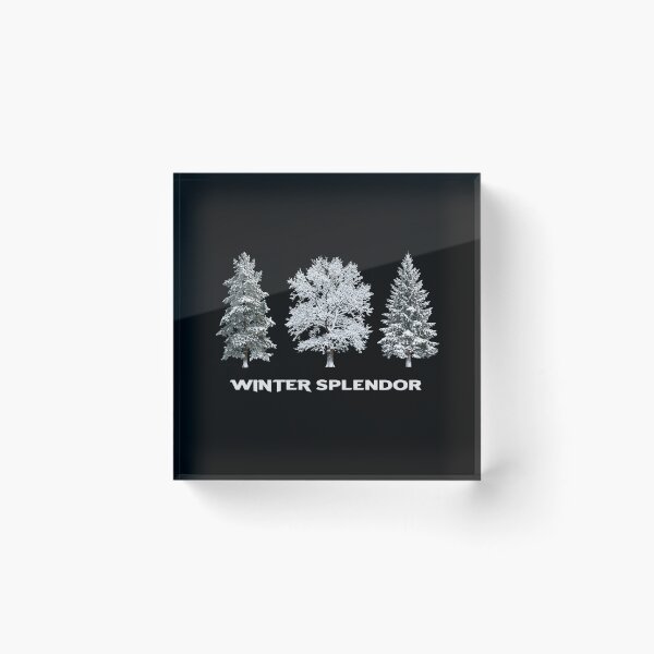 Item preview, SNOW COVERED WINTER TREES CHRISTMAS, SNOWY NATURE, SKIER, TREE of LOVE designed and sold by classic car craze.