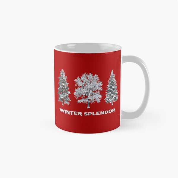 Item preview, SNOW COVERED WINTER TREES CHRISTMAS, SNOWY NATURE, SKIER, TREE of LOVE designed and sold by classic car craze.