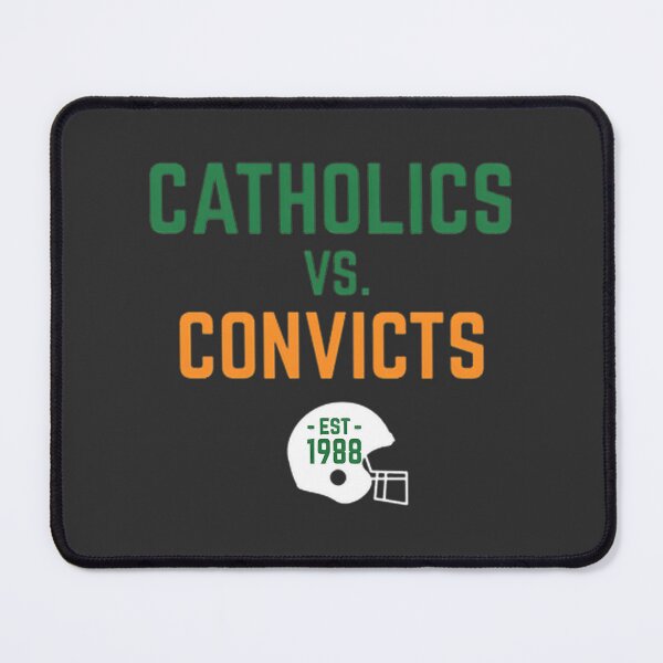 Item preview, Catholics vs Convicts Vintage College Football Rivalry Design designed and sold by ZipTop.