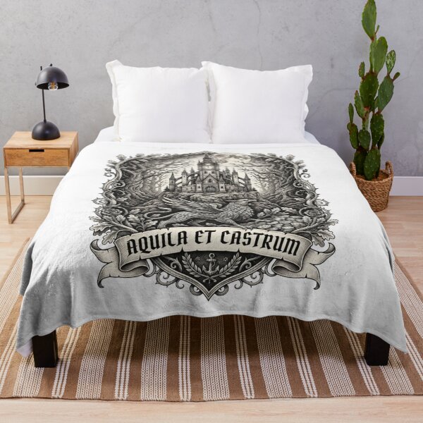Item preview, Aquila Et Castrum Gothic Dark Fantasy Castle Emblem designed and sold by RoyalDeluxGo.