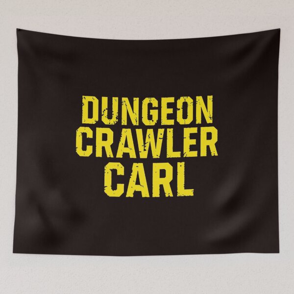 Item preview, Dungeon Crawler Carl Bold Yellow Distressed Quote designed and sold by FlipStrawSpot.