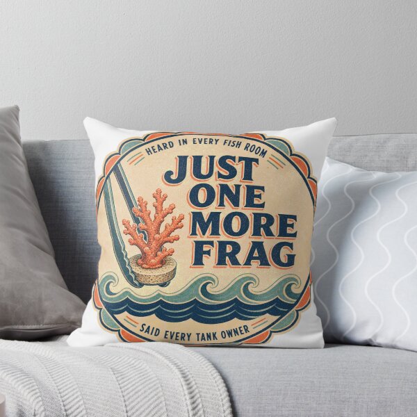 Item preview, Just One More Frag Reef Aquarium Humor Badge designed and sold by BoosterShop.