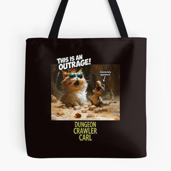 Item preview, Dungeon Crawler Carl Outrage Cat & Dinosaur Art designed and sold by FlipStrawSpot.