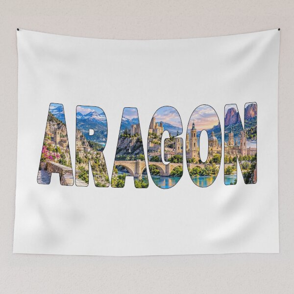 Item preview, ARAGON - Spain Tourist Souvenir Sticker Shirt Pyrenean Mountains Towns designed and sold by Adam Gormley.