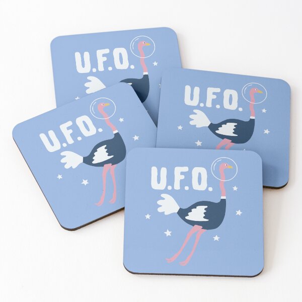 Item preview, U.F.O. Ostrich Funny Alien Space Bird designed and sold by artworkathome.