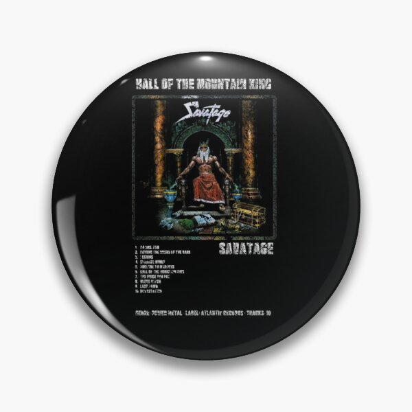 Item preview, SAVATAGE - HALL OF THE MOUNTAIN KING ALBUM TRACKLIST designed and sold by sherrillmoser.