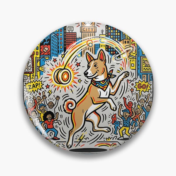 Item preview, Artista de yo-yo Basenji designed and sold by PictoVibe.