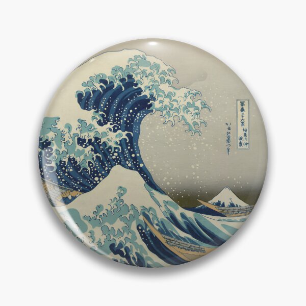 Item preview, Great Wave Off Kanagawa Inspired Circular Art Print designed and sold by madd4578.