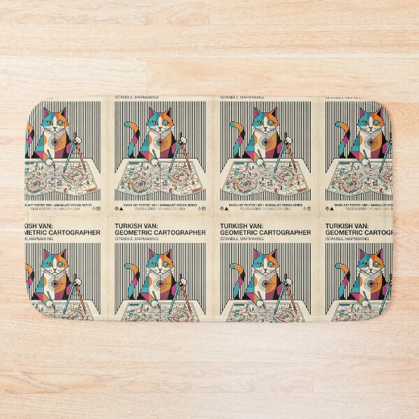 Item preview, Turkish Van Cartographer designed and sold by PictoVibe.