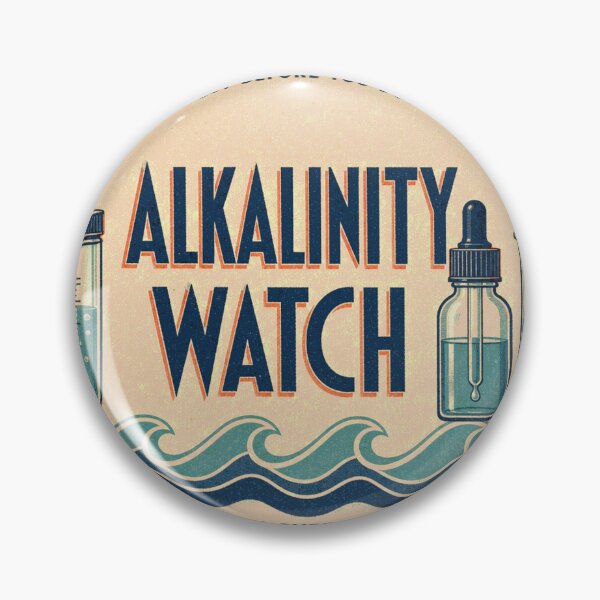 Item preview, Alkalinity Watch Reef Aquarium Water Test Badge designed and sold by BoosterShop.