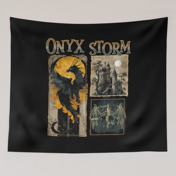 Item preview, Onyx Storm Dragon Castle Fantasy  designed and sold by HelenBa4951747.