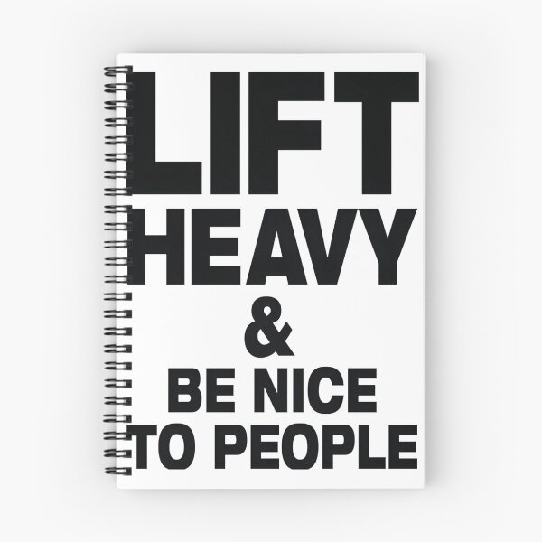 Item preview, Lift Heavy Be Nice To People Motivational Gym Slogan Design designed and sold by madd4578.