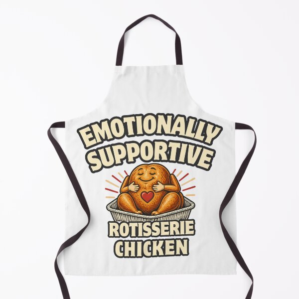 Item preview, Emotionally Supportive Rotisserie Chicken Funny Food Lover Design designed and sold by DesignsForThee.