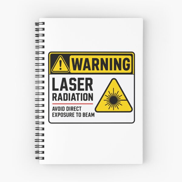 Item preview, Warning Laser Radiation Avoid Direct Exposure To Beam Safety Scientist Engineer designed and sold by SkeletonsDanger.