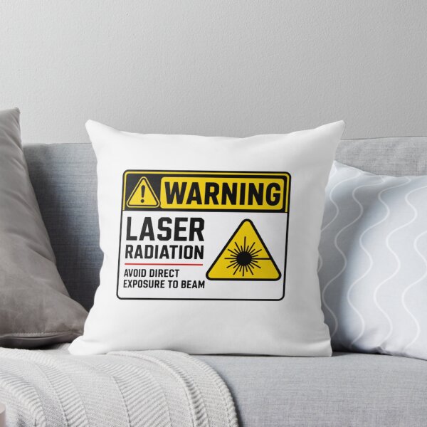 Item preview, Warning Laser Radiation Avoid Direct Exposure To Beam Safety Scientist Engineer designed and sold by SkeletonsDanger.