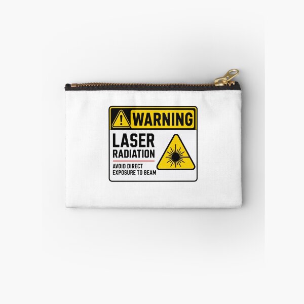 Item preview, Warning Laser Radiation Avoid Direct Exposure To Beam Safety Scientist Engineer designed and sold by SkeletonsDanger.