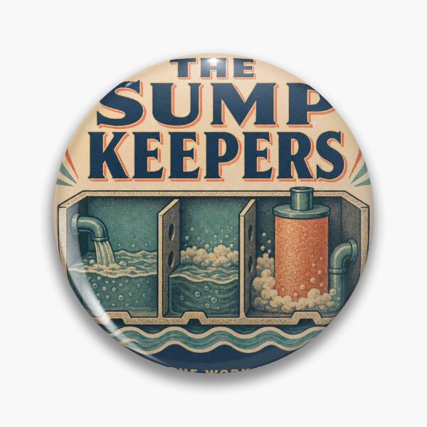 Item preview, The Sump Keepers Reef Aquarium Sump Badge designed and sold by BoosterShop.
