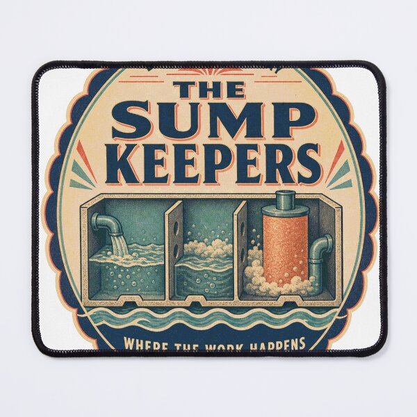 Item preview, The Sump Keepers Reef Aquarium Sump Badge designed and sold by BoosterShop.