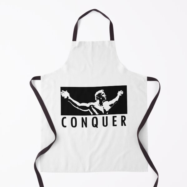 Item preview, Arnold Schwarzenegger Inspired Motivational Conquer Design for Fitness and Strength Enthusiasts designed and sold by madd4578.