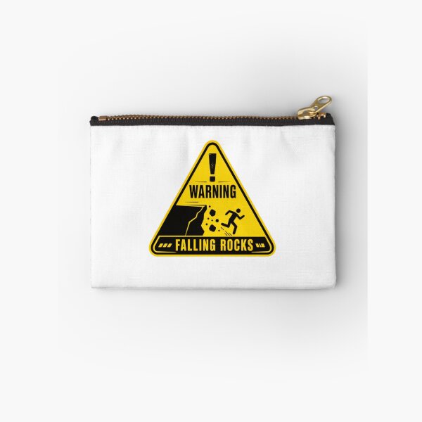 Item preview, Warning Falling Rocks Outdoor Safety Hiker Geologist designed and sold by SkeletonsDanger.