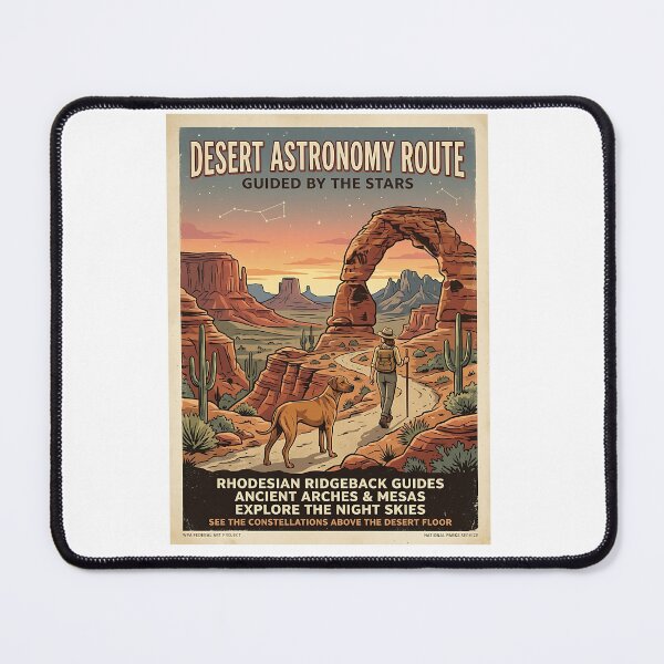 Item preview, Rhodesian Ridgeback Desert Astronomer designed and sold by PictoVibe.