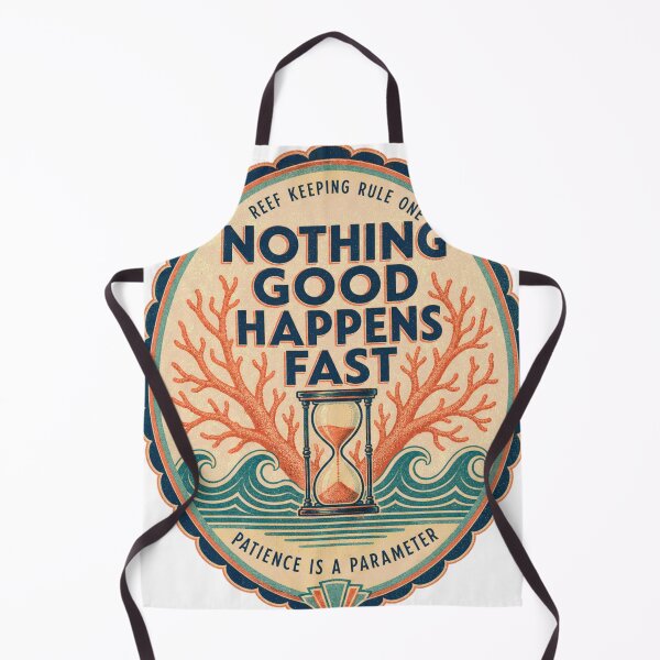Item preview, Nothing Good Happens Fast Reef Aquarium Badge designed and sold by BoosterShop.