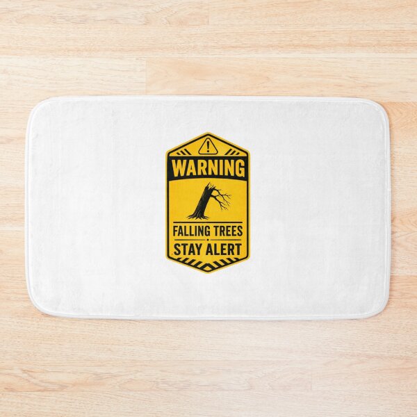Item preview, Warning Falling Trees Stay Alert Arborist Logger Forestry Safety designed and sold by SkeletonsDanger.
