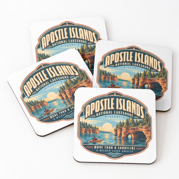 Item preview, Apostle Islands National Lakeshore Wisconsin Kayaking Travel Souvenir designed and sold by Simsimah26Parks.