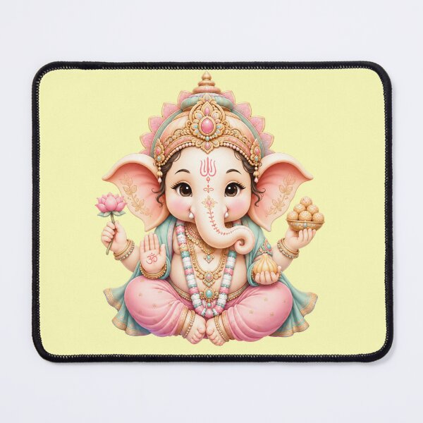 Item preview, Cute Baby Ganesha Pastel Sacred Illustration designed and sold by Skyrocketz.