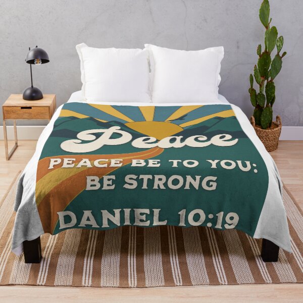 Item preview, Peace – Be Strong Retro Faith Art designed and sold by Retro Callback.