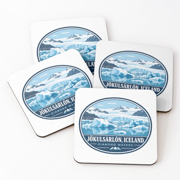 Item preview, Jökulsárlón, Iceland Diamond Waters Glacial Lagoon Travel Souvenir designed and sold by Star3NowForMe.