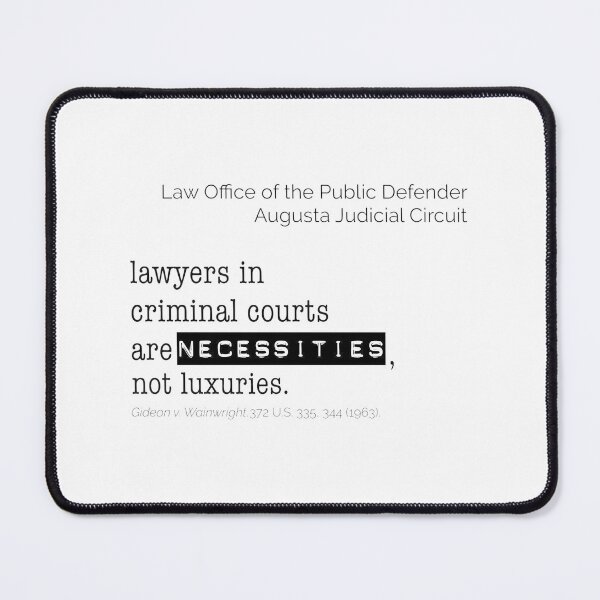 Item preview, Augusta Police Department Gideon v Wainwright Legal Rights Design designed and sold by maelbr.