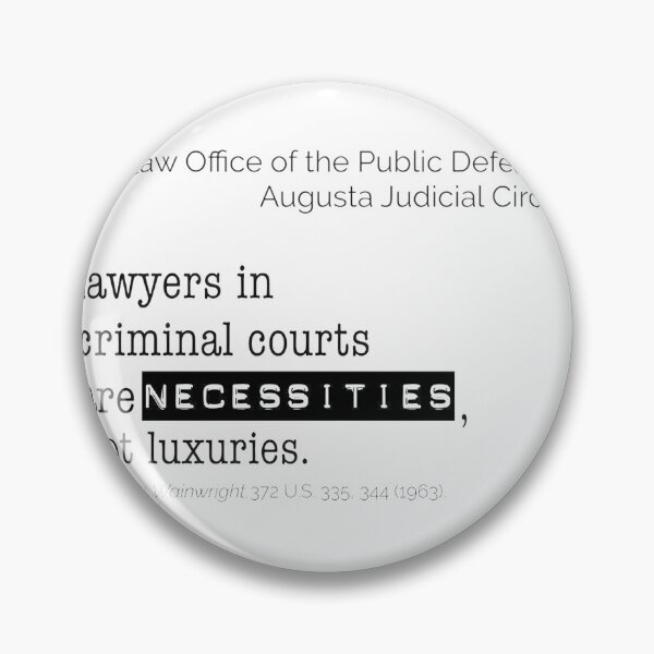 Item preview, Augusta Police Department Gideon v Wainwright Legal Rights Design designed and sold by maelbr.