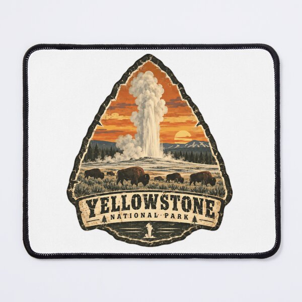 Item preview, Yellowstone National Park Old Faithful Geyser Bison Wildlife Traveler Souvenir designed and sold by HumansStuck12.