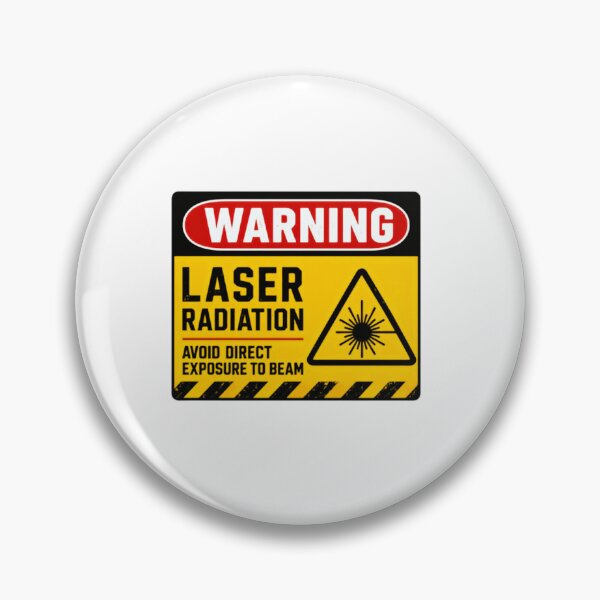 Item preview, Warning Laser Radiation Avoid Direct Exposure To Beam Laser Safety Engineer Scientist designed and sold by SkeletonsDanger.