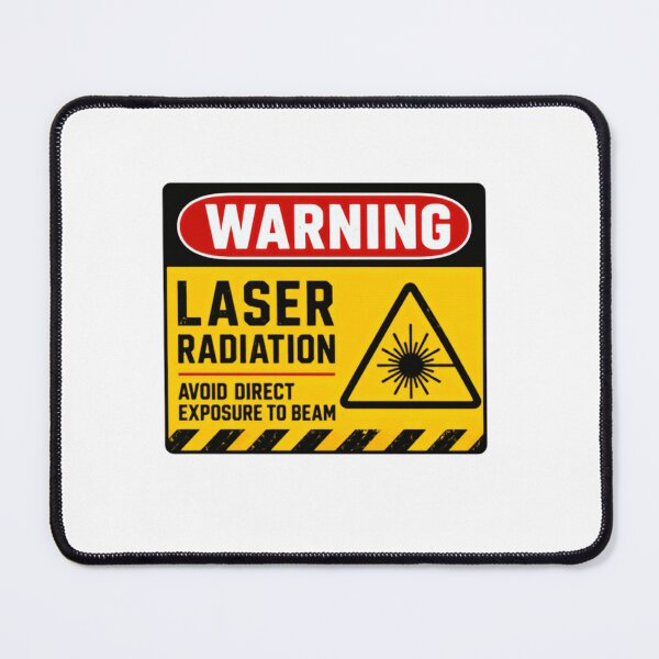 Item preview, Warning Laser Radiation Avoid Direct Exposure To Beam Laser Safety Engineer Scientist designed and sold by SkeletonsDanger.