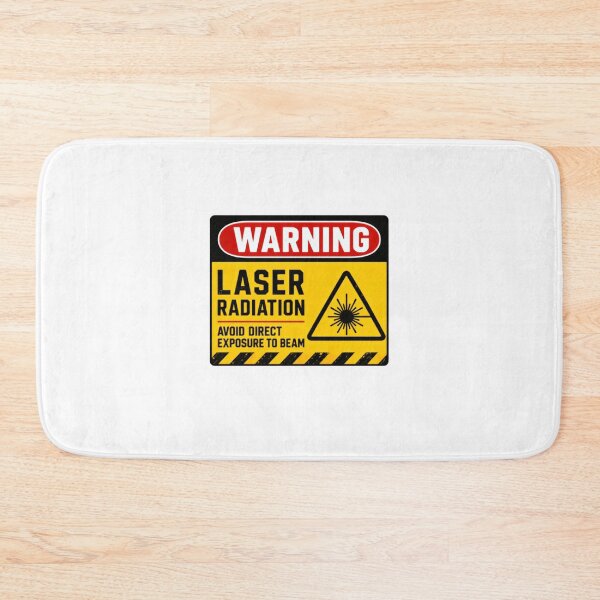 Item preview, Warning Laser Radiation Avoid Direct Exposure To Beam Laser Safety Engineer Scientist designed and sold by SkeletonsDanger.