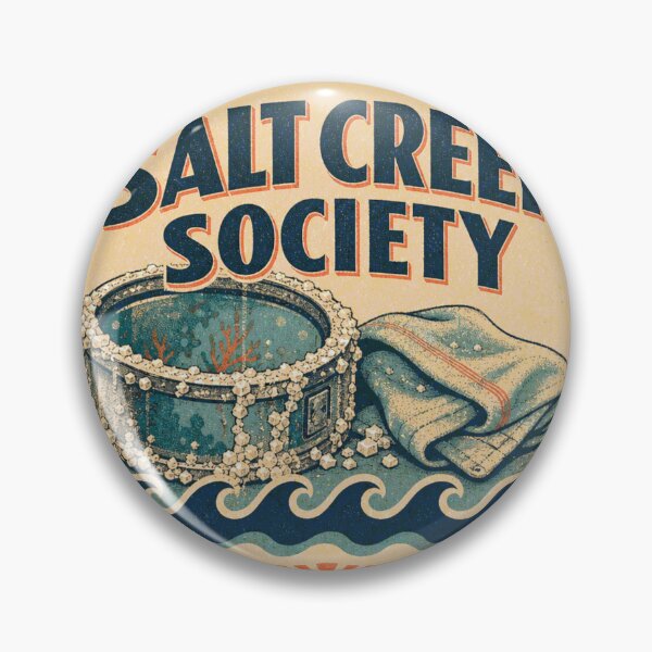 Item preview, Salt Creep Society Reef Aquarium Salt Rim Badge designed and sold by BoosterShop.