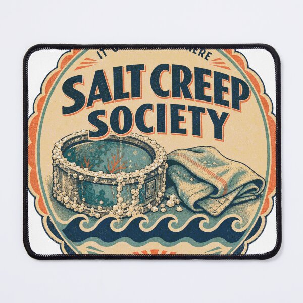 Item preview, Salt Creep Society Reef Aquarium Salt Rim Badge designed and sold by BoosterShop.
