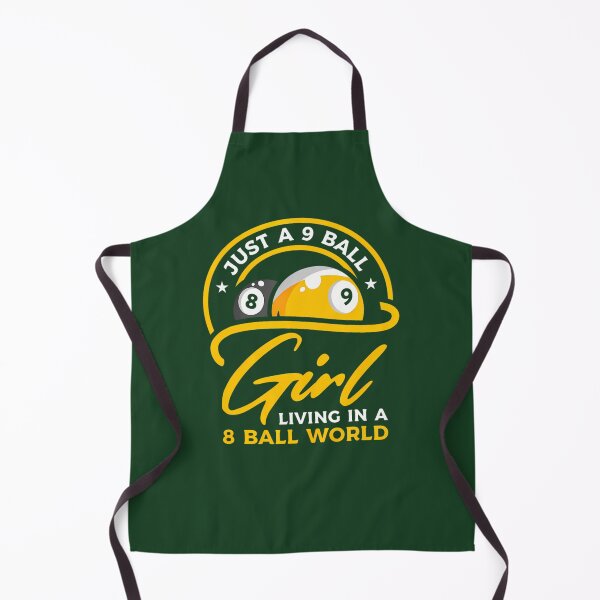 Item preview, 9 Ball Girl Living In 8 Ball World  Pool Snooker Billiards 121 designed and sold by FunkyBirdPrints.