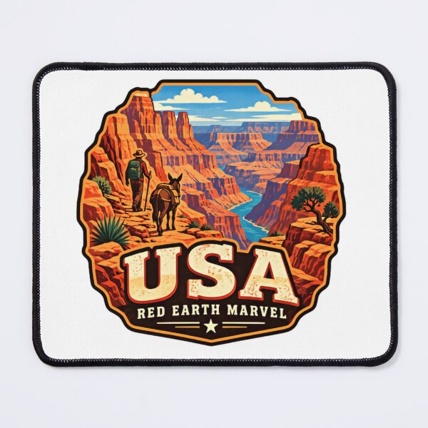 Item preview, USA Red Earth Marvel Grand Canyon National Park Hiking Travel Adventure designed and sold by HumansStuck12.