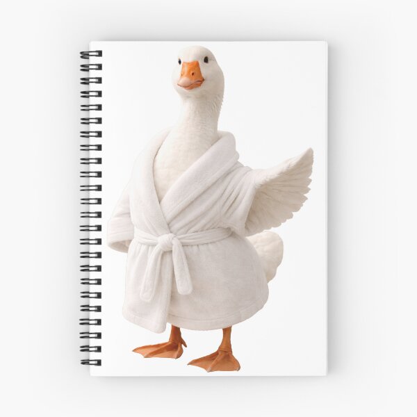 Item preview, White Goose Fluffy Bathrobe designed and sold by Sillytoe.