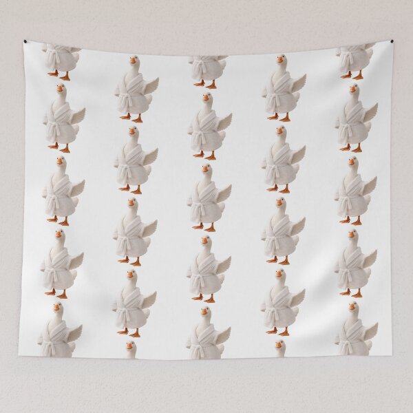Item preview, White Goose Fluffy Bathrobe designed and sold by Sillytoe.