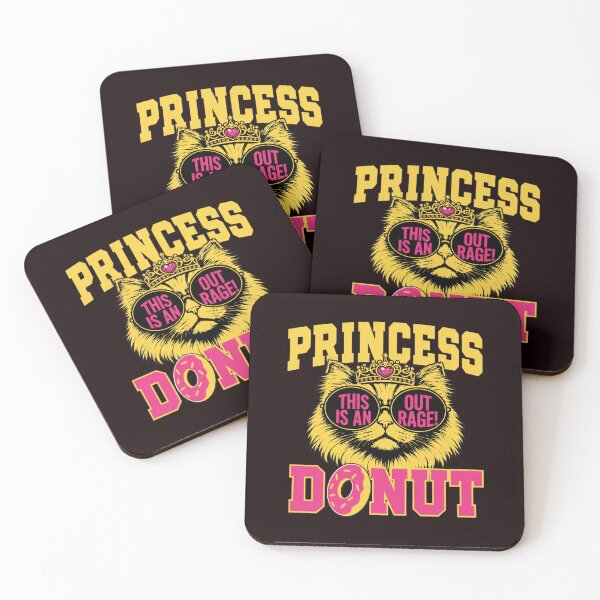 Item preview, Cat Princess Outrage Donut Funny Crown Sunglasses designed and sold by ShophiaCrafts.